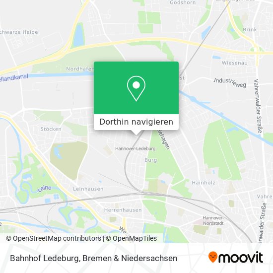 Bahnhof Ledeburg Karte