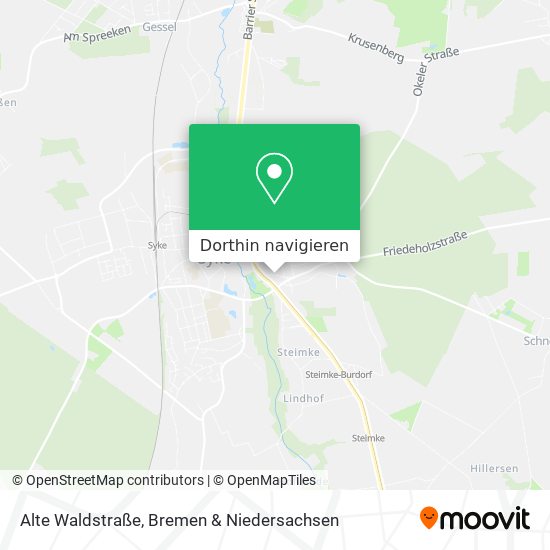 Alte Waldstraße Karte