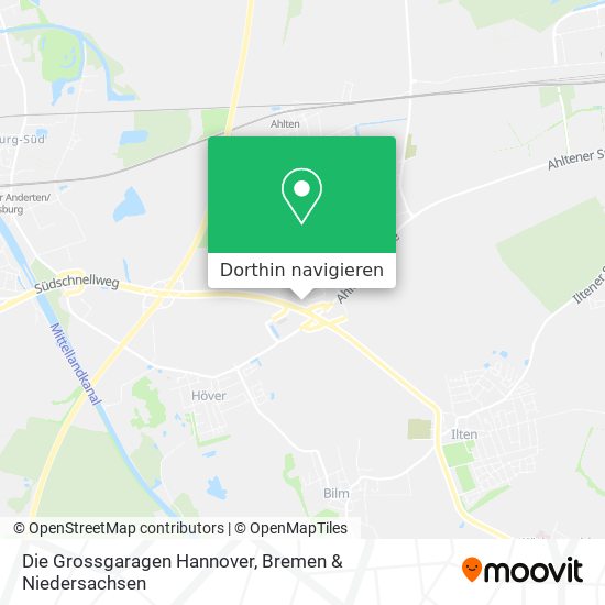 Die Grossgaragen Hannover Karte