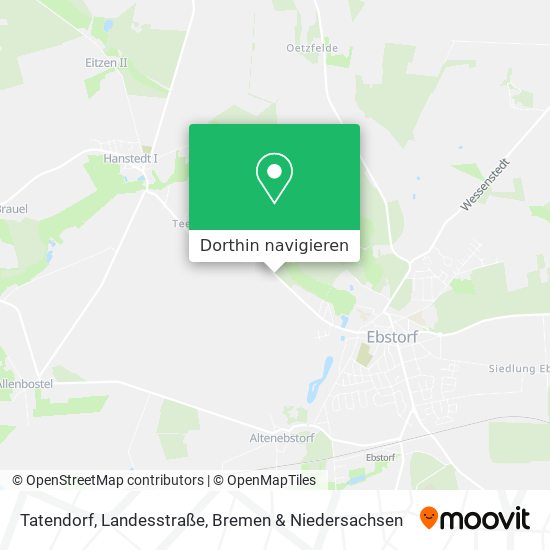 Tatendorf, Landesstraße Karte