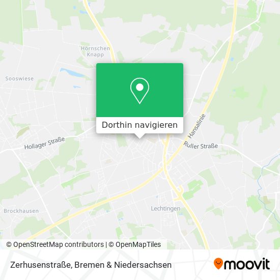 Zerhusenstraße Karte