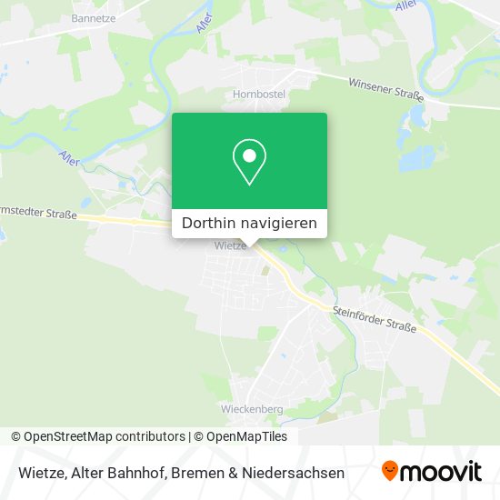 Wietze, Alter Bahnhof Karte