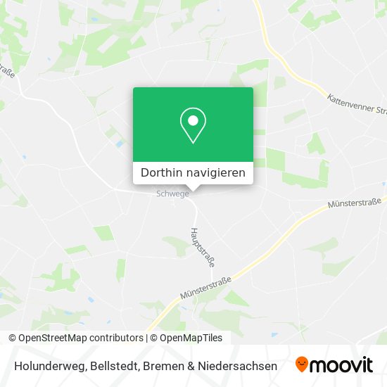Holunderweg, Bellstedt Karte