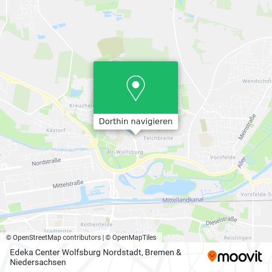 Edeka Center Wolfsburg Nordstadt Karte