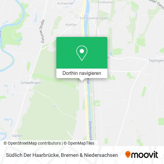 Südlich Der Haarbrücke Karte