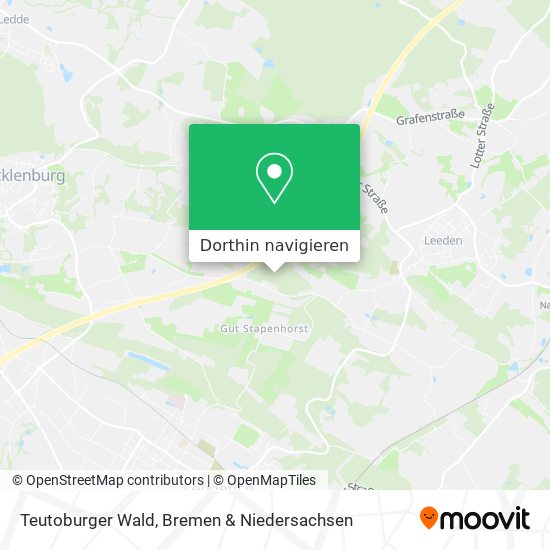 Teutoburger Wald Karte