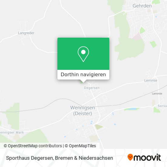 Sporthaus Degersen Karte