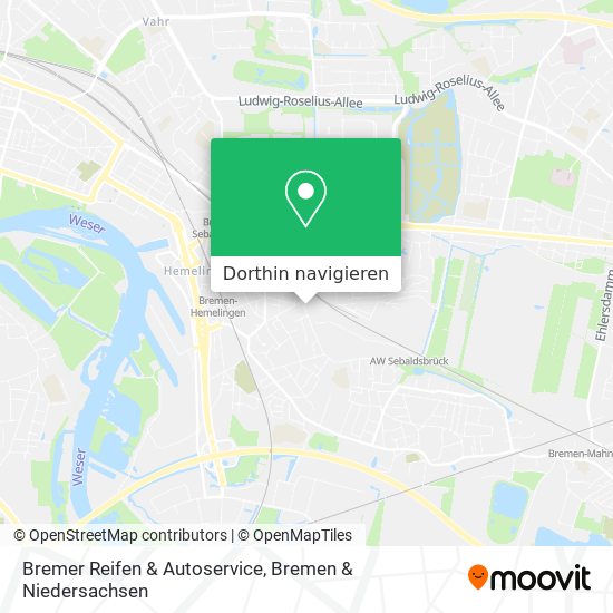 Bremer Reifen & Autoservice Karte