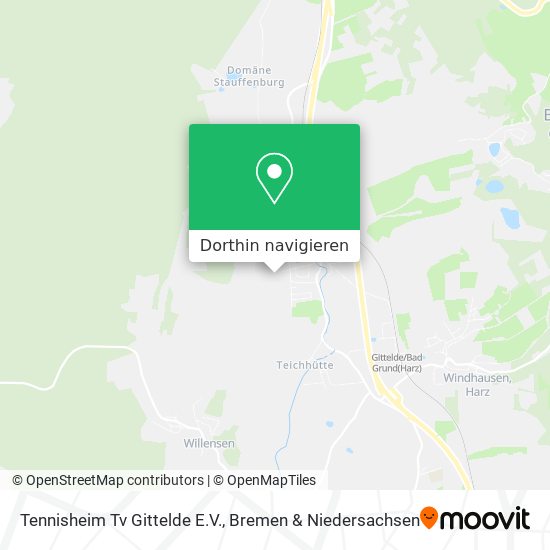 Tennisheim Tv Gittelde E.V. Karte