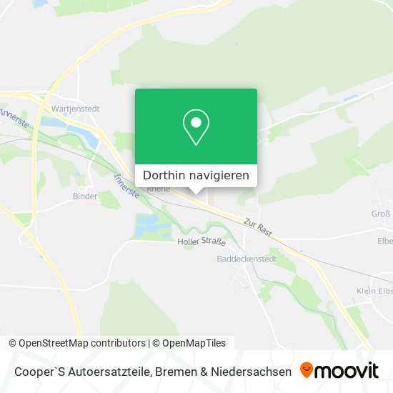 Cooper`S Autoersatzteile Karte