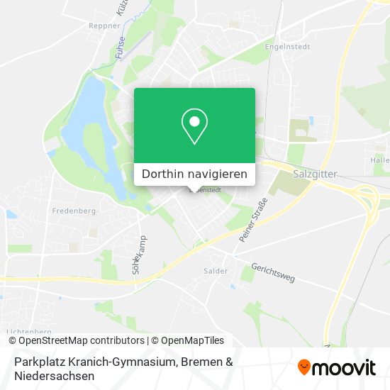 Parkplatz Kranich-Gymnasium Karte