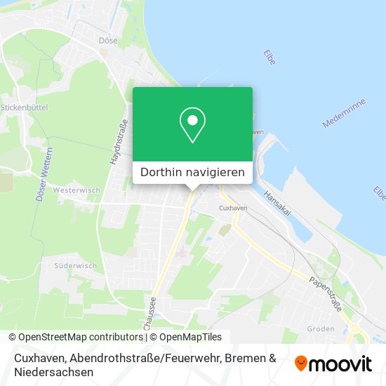 Cuxhaven, Abendrothstraße / Feuerwehr Karte