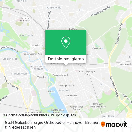 Go:H Gelenkchirurgie Orthopädie: Hannover Karte