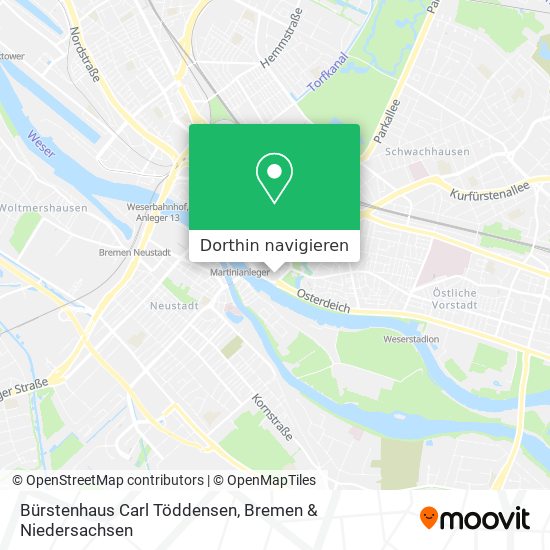 Bürstenhaus Carl Töddensen Karte