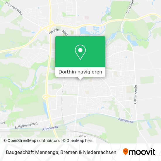 Baugeschäft Mennenga Karte