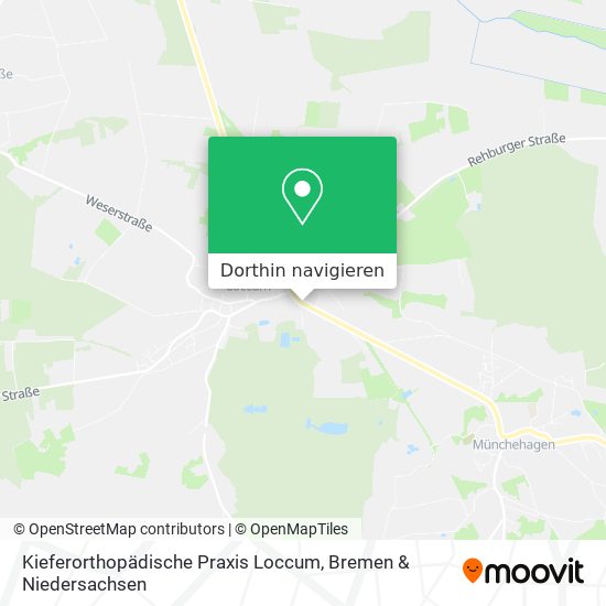 Kieferorthopädische Praxis Loccum Karte
