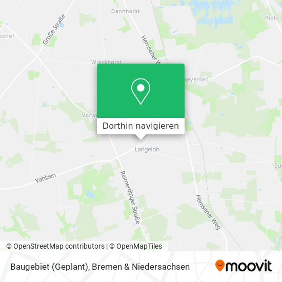 Baugebiet (Geplant) Karte