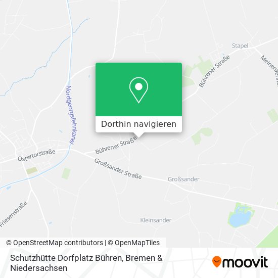 Schutzhütte Dorfplatz Bühren Karte