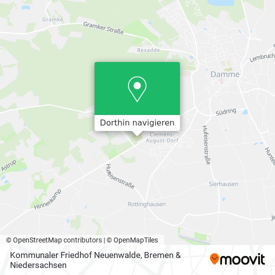 Kommunaler Friedhof Neuenwalde Karte