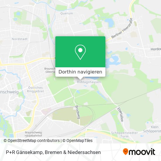 P+R Gänsekamp Karte