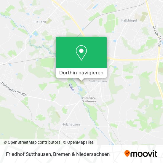 Friedhof Sutthausen Karte