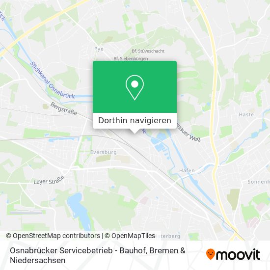Osnabrücker Servicebetrieb - Bauhof Karte