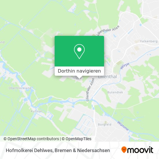 Hofmolkerei Dehlwes Karte