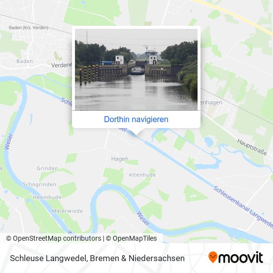 Schleuse Langwedel Karte