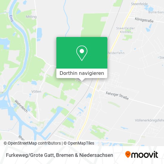 Furkeweg/Grote Gatt Karte