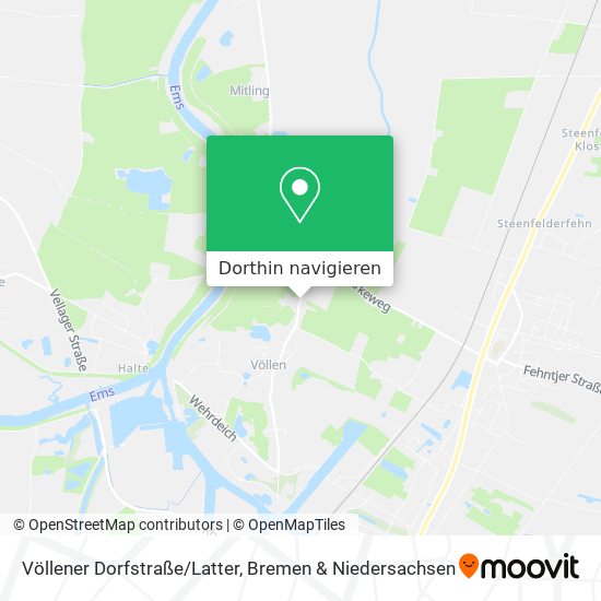 Völlener Dorfstraße/Latter Karte
