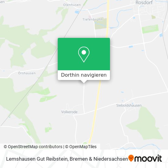 Lemshausen Gut Reibstein Karte
