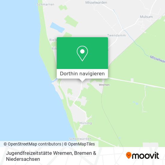 Jugendfreizeitstätte Wremen Karte