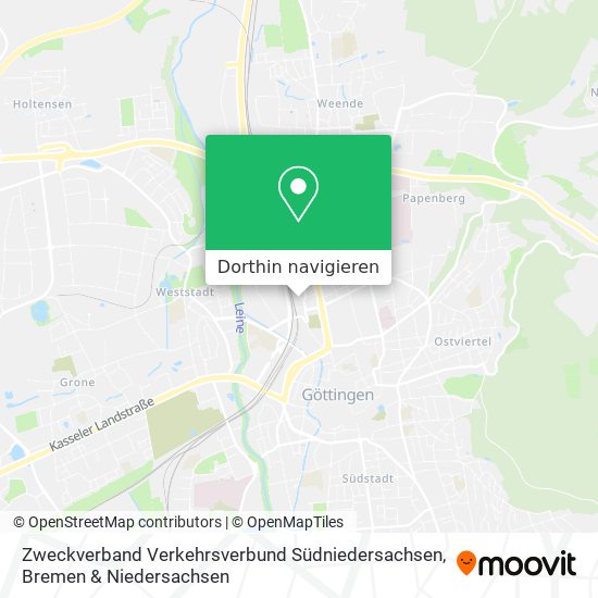 Zweckverband Verkehrsverbund Südniedersachsen Karte