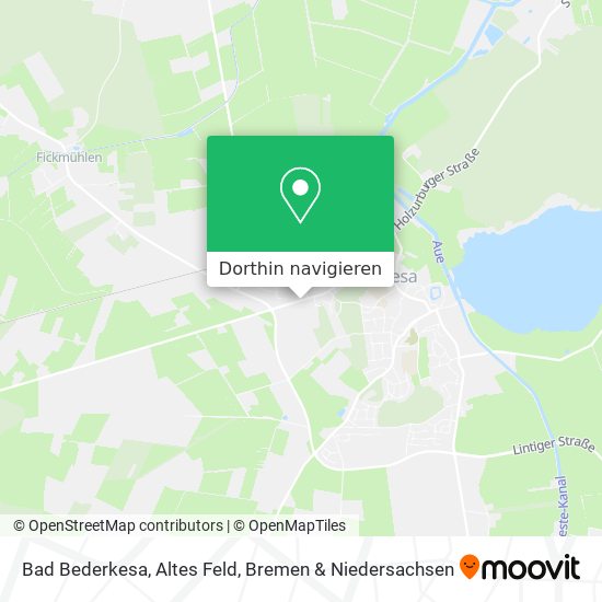 Bad Bederkesa, Altes Feld Karte