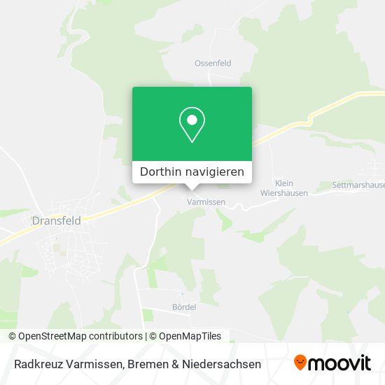 Radkreuz Varmissen Karte