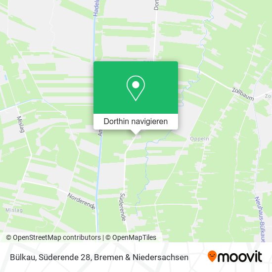 Bülkau, Süderende 28 Karte
