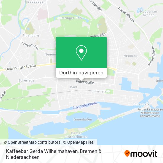 Kaffeebar Gerda Wilhelmshaven Karte