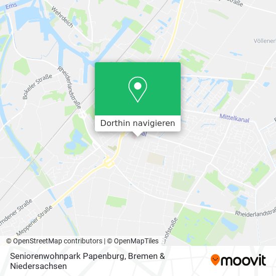 Seniorenwohnpark Papenburg Karte