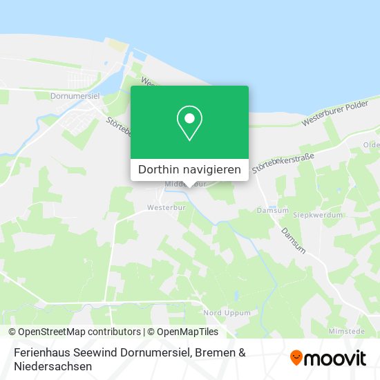 Ferienhaus Seewind Dornumersiel Karte