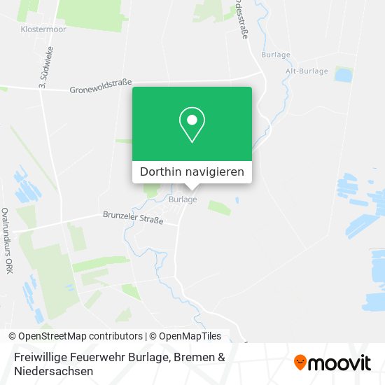 Freiwillige Feuerwehr Burlage Karte