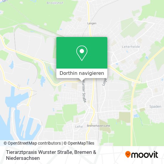 Tierarztpraxis Wurster Straße Karte