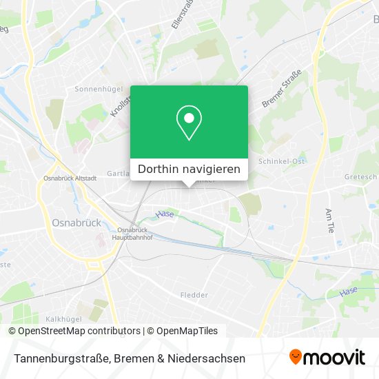 Tannenburgstraße Karte