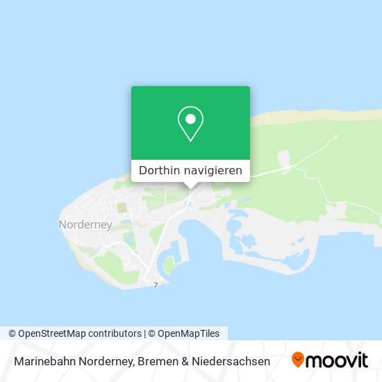 Marinebahn Norderney Karte