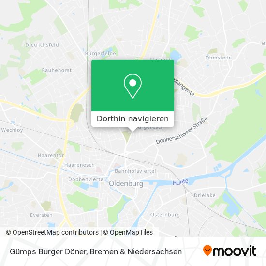 Gümps Burger Döner Karte