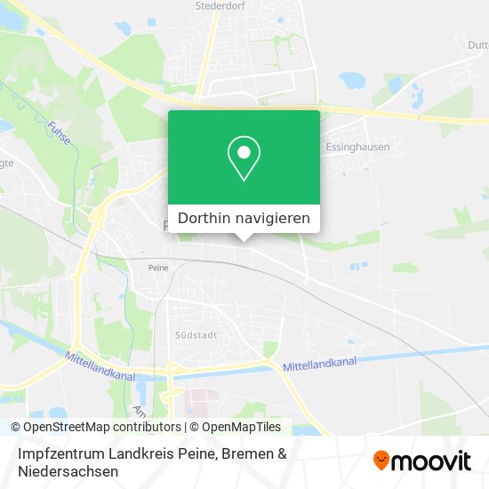 Impfzentrum Landkreis Peine Karte
