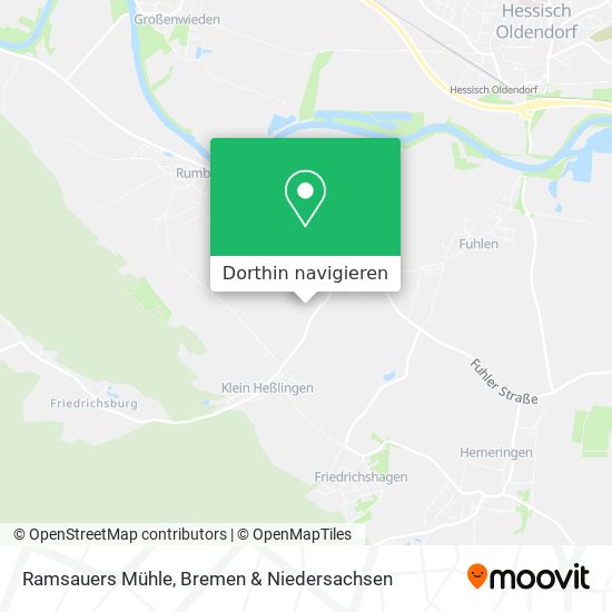 Ramsauers Mühle Karte