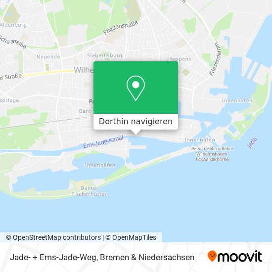 Jade- + Ems-Jade-Weg Karte