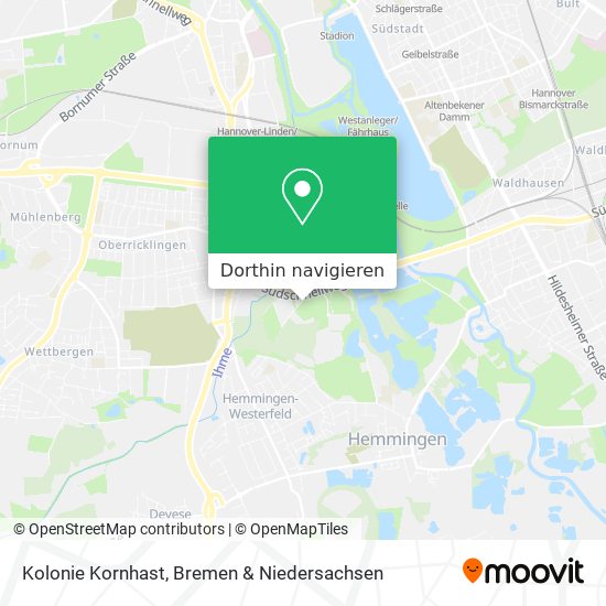 Kolonie Kornhast Karte