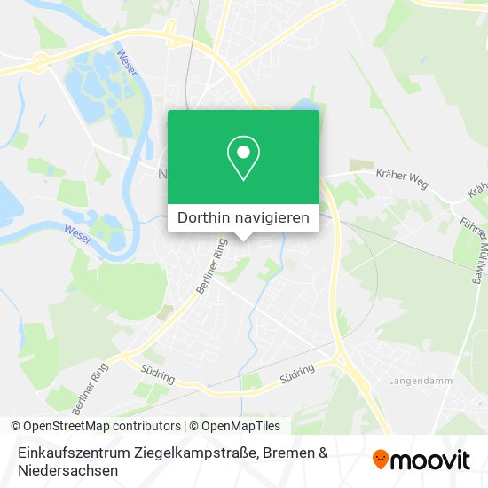 Einkaufszentrum Ziegelkampstraße Karte