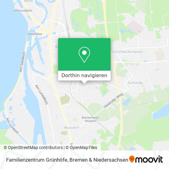 Familienzentrum Grünhöfe Karte